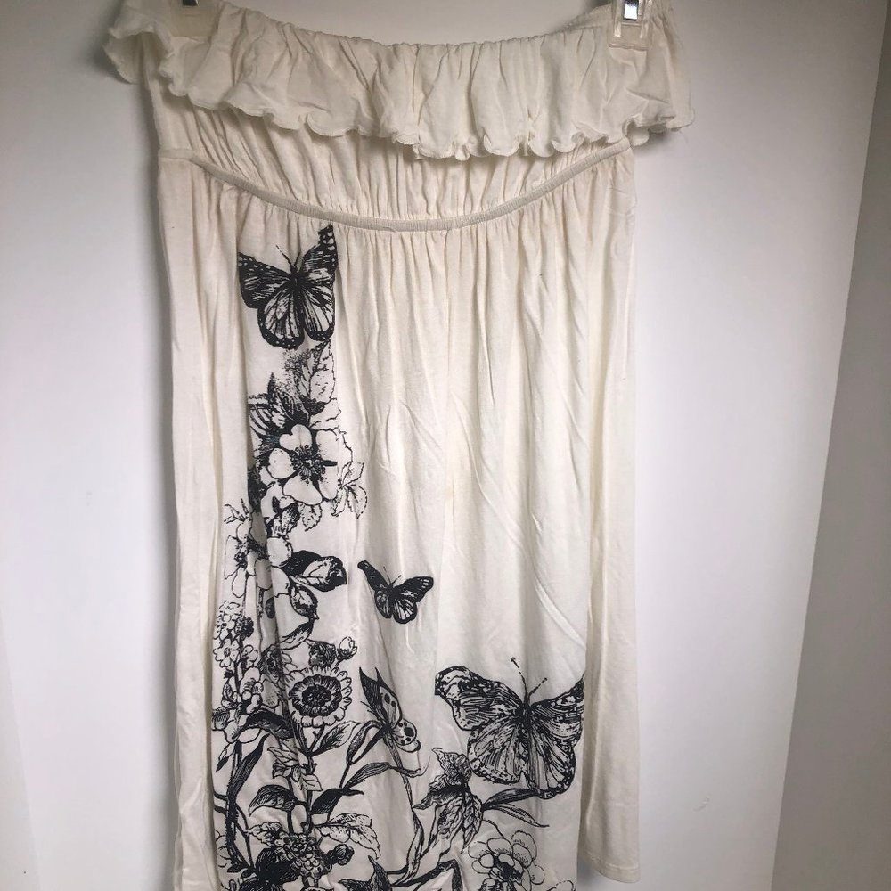 Twenty one ivory and black shirt/dress